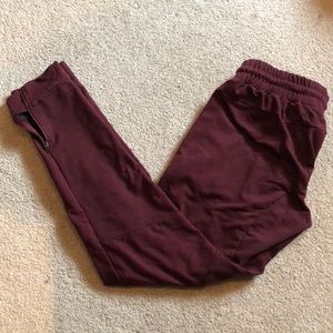 Burgundy/maroon Alphalete joggers